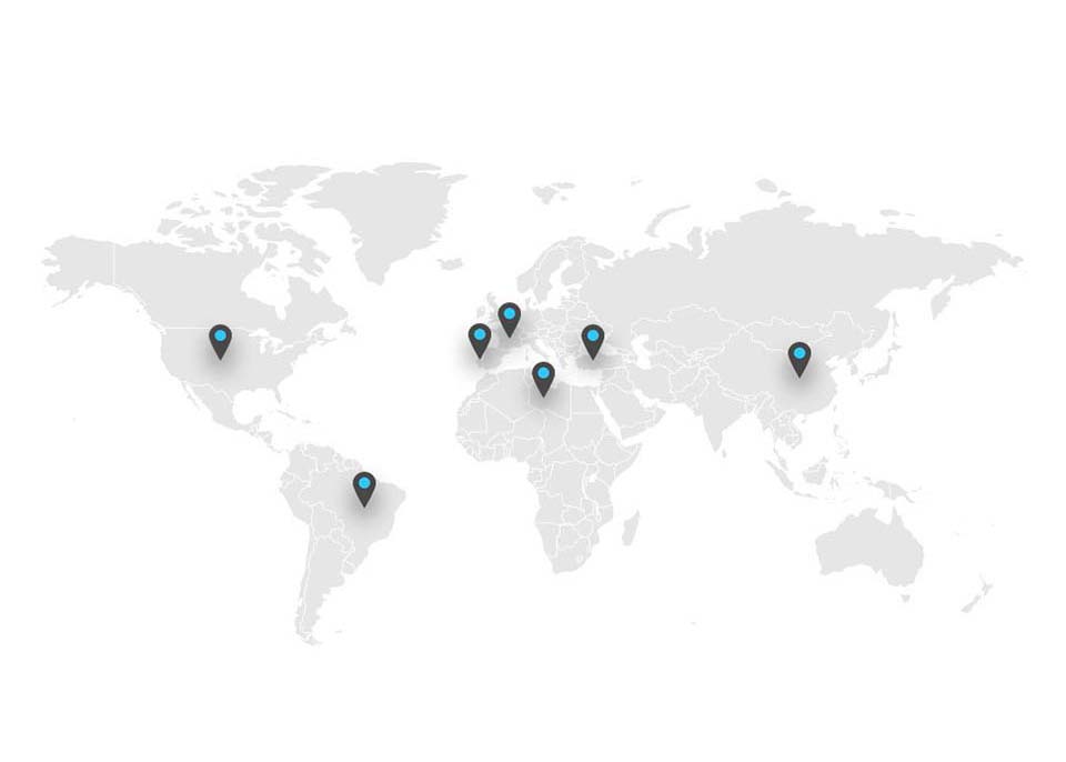 Carte des usines de textile