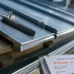 Pente toiture zinc, faible pente, joints debout sur zinc