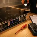 Réparation plaque induction : diagnostic avec multimètre et code F/E