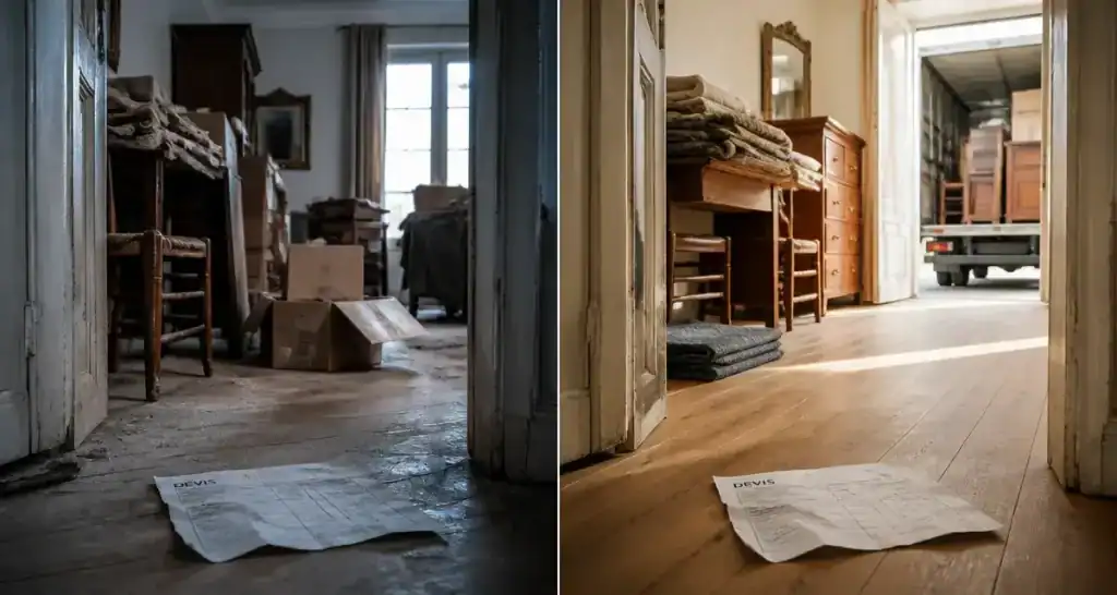 Vide maison Tarbes : avant/après débarras de succession