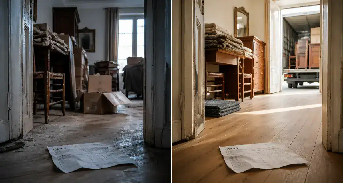 Vide maison Tarbes : avant/après débarras de succession