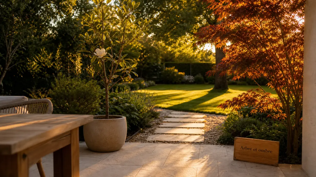 Arbre a planter pour l’ombre dans un jardin résidentiel