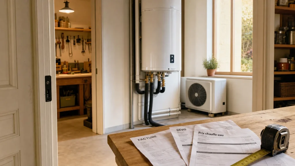 Chauffe eau thermodynamique prix 2000 à 5000 € pose incluse, ballon mural