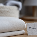 Coton egyptien : gros plan fibres longues et tissage fin