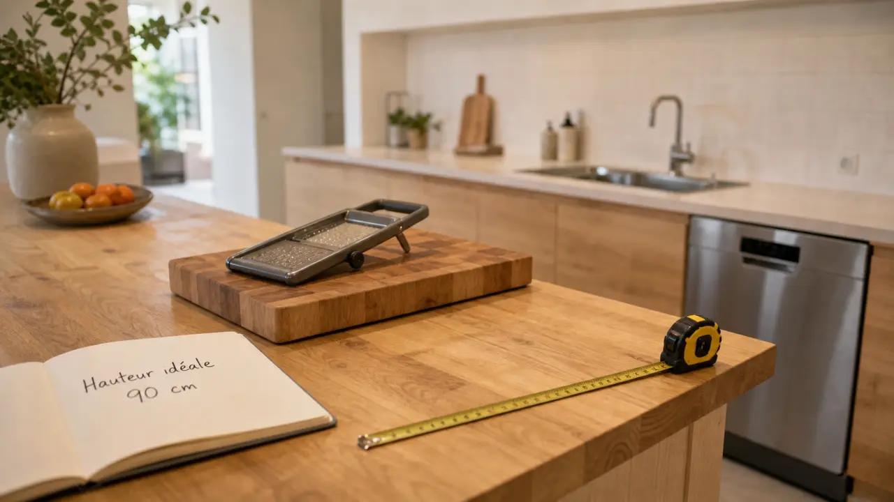 Cuisine hauteur plan de travail 90 cm : repère ergonomique ou erreur