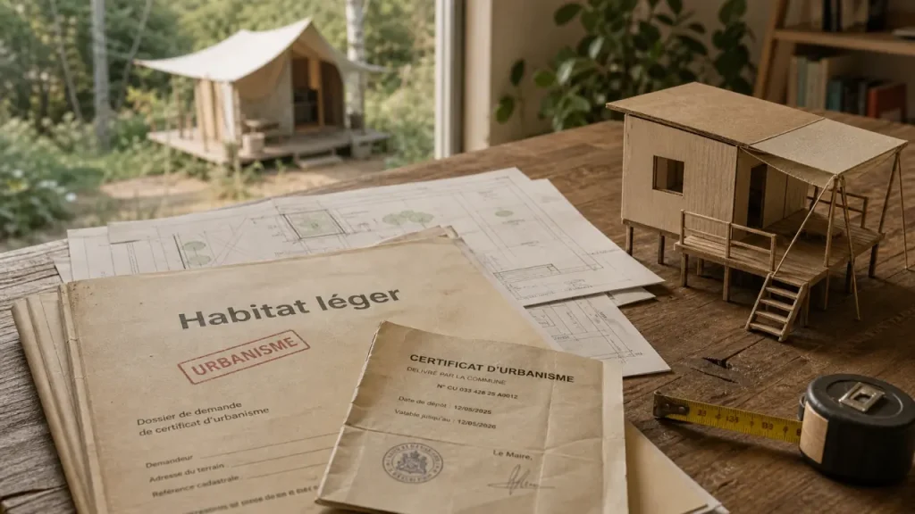 Habitat léger : terrain constructible, STECAL et seuil de 40 m² à vérifier
