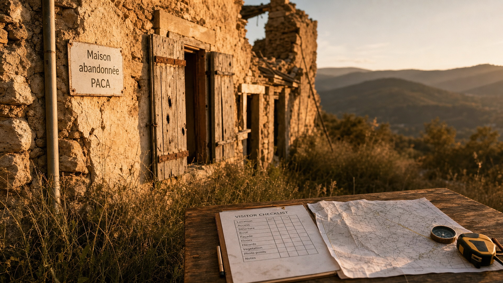 Maison abandonnée à vendre PACA : ruines et visite