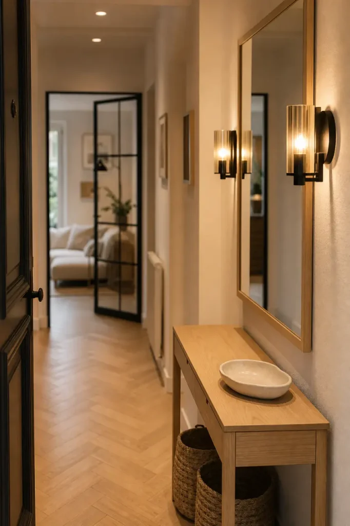 Miroir d’entrée : où le placer, quelle forme choisir et quelle matière privilégier ?