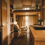 Tiny house 2 chambres intérieur sur roues, 20 m²