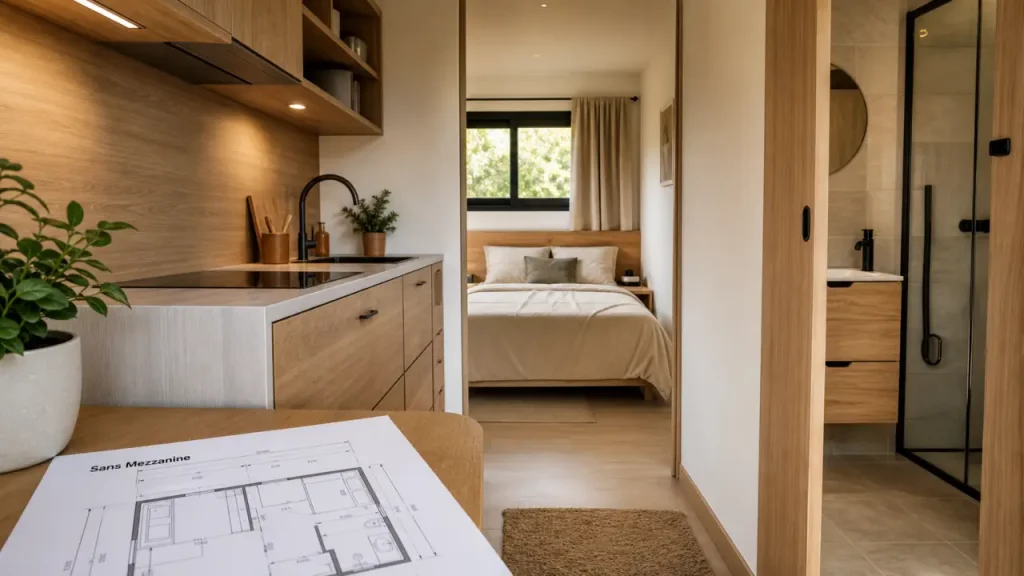 Sans mezzanine, sans escalier : la tiny house plain-pied qui simplifie l’autonomie