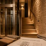 Ascenseur maison individuelle Lyon : privatif moderne en intérieur