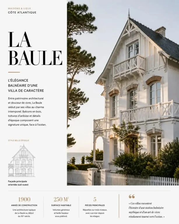 Villa balnéaire à La Baule rénovée par un architecte d'intérieur