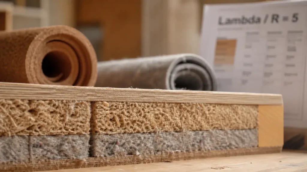 R = 5, déphasage et humidité : comment choisir une isolation naturelle adaptée