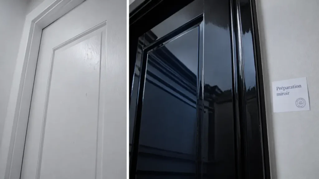 Peinture laque brillante effet miroir : le rendu laqué qui révèle chaque défaut du support