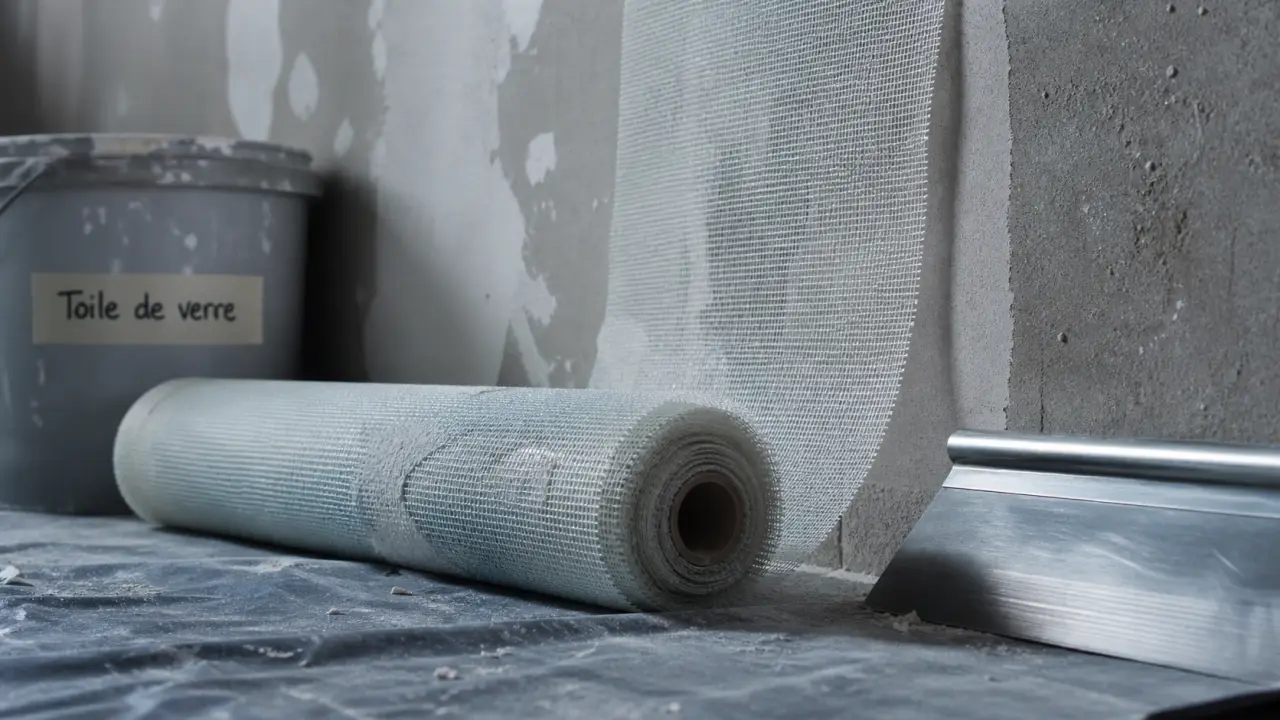 Prix m2 toile de verre : rouleau et pose sur mur en rénovation