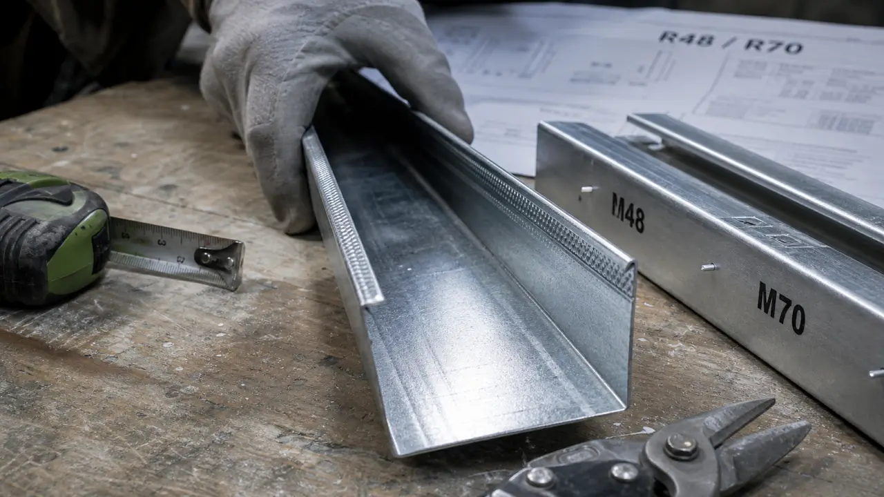 Rail pour placo R48 ou R70 : compatibilité à vérifier
