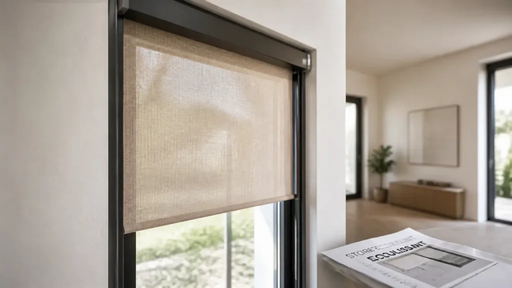 Store coulissant : la pose sans perçage ne suffit pas, vérifiez parclose et tissu