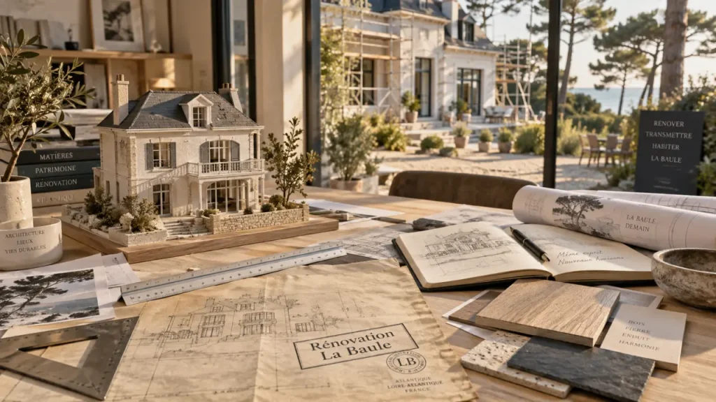 Un architecte à La Baule sécurise votre rénovation, des premières études à la réception