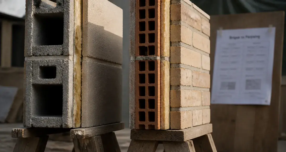 Briques et parpaings : murs en parpaing et brique comparés