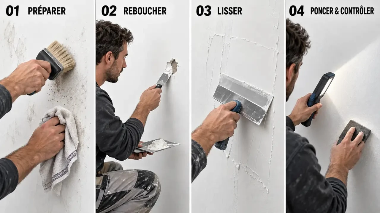 Comment enduire un mur : étapes de préparation, application, ponçage et contrôle de la surface
