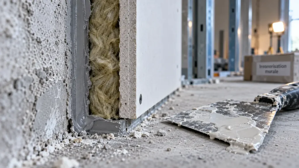 Insonoriser un mur : la désolidarisation fait la différence contre les bruits de voisinage