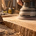 Ponceuse pour le bois évite les traces