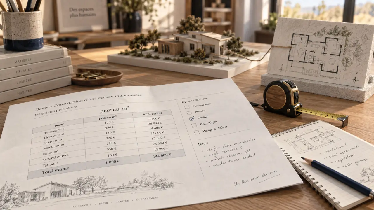 Prix maison neuve m2 : terrain et finitions