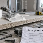 Prix pose placo m2 : placo en chantier et coût au m²