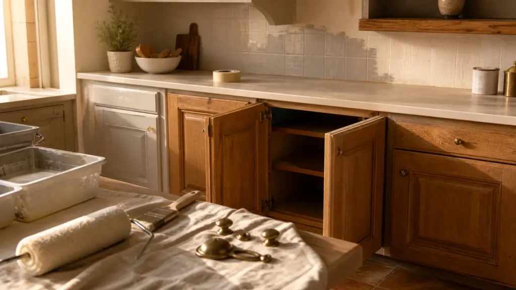 Rénover une cuisine en bois sans tout remplacer : peinture, crédence et finitions qui changent tout