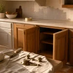 Renover une cuisine en bois : peinture, crédence et finitions, plan de travail neuf